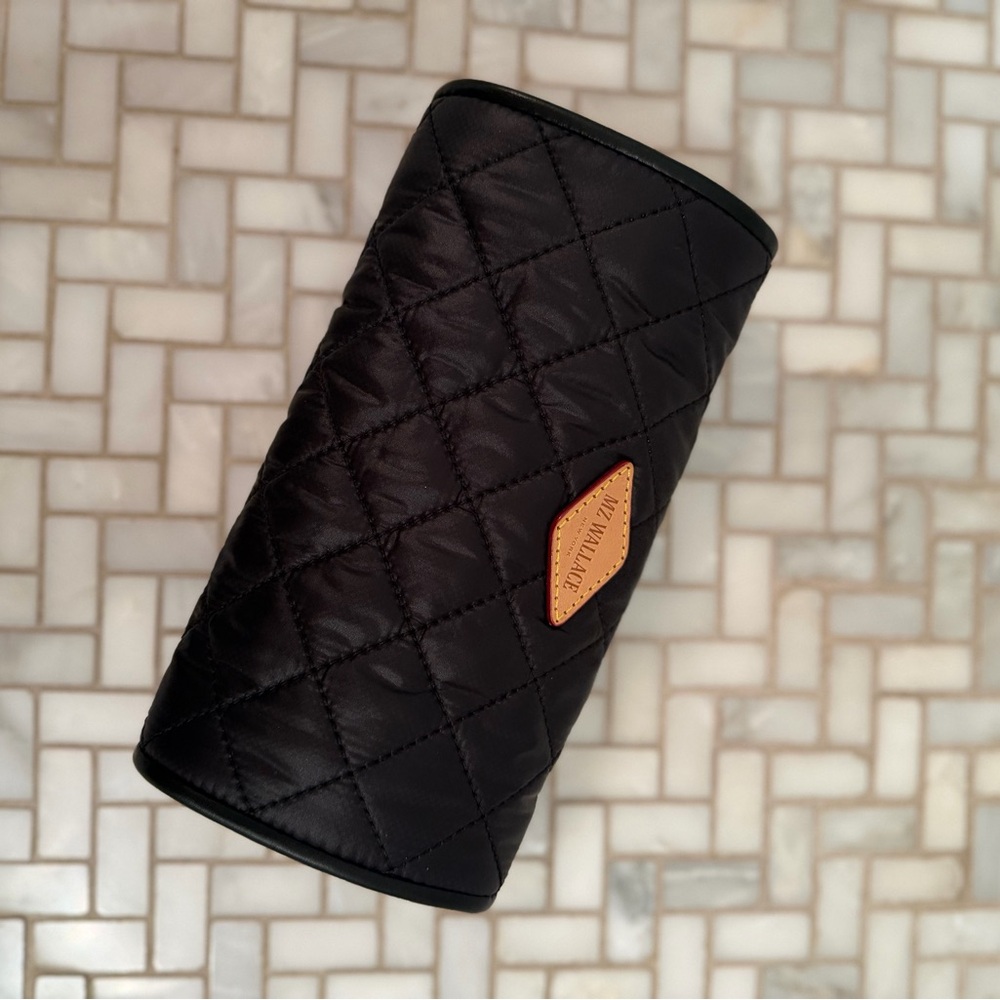 MZ Wallace Black Quilted Jewelry Roll - Picture 2 of 5